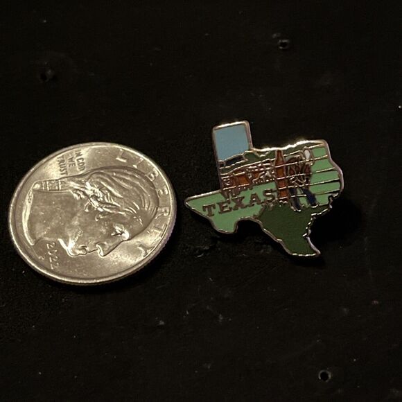 State Of Texas Cattle Lapel Hat Pin - Picture 2 of 3